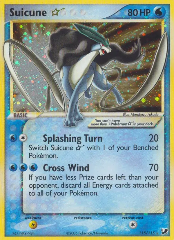 Suicune ☆ 115/115 EX Forças Ocultas