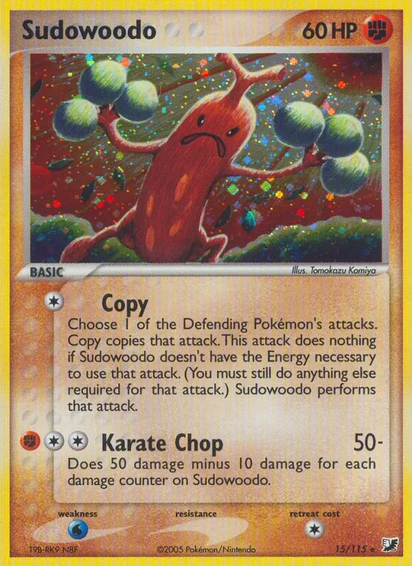 Sudowoodo 15/115 EX Forças Ocultas