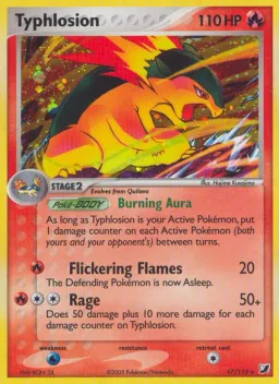 Typhlosion 17 EX Forças Ocultas