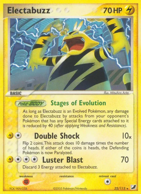 Electabuzz 22/115 EX Forças Ocultas