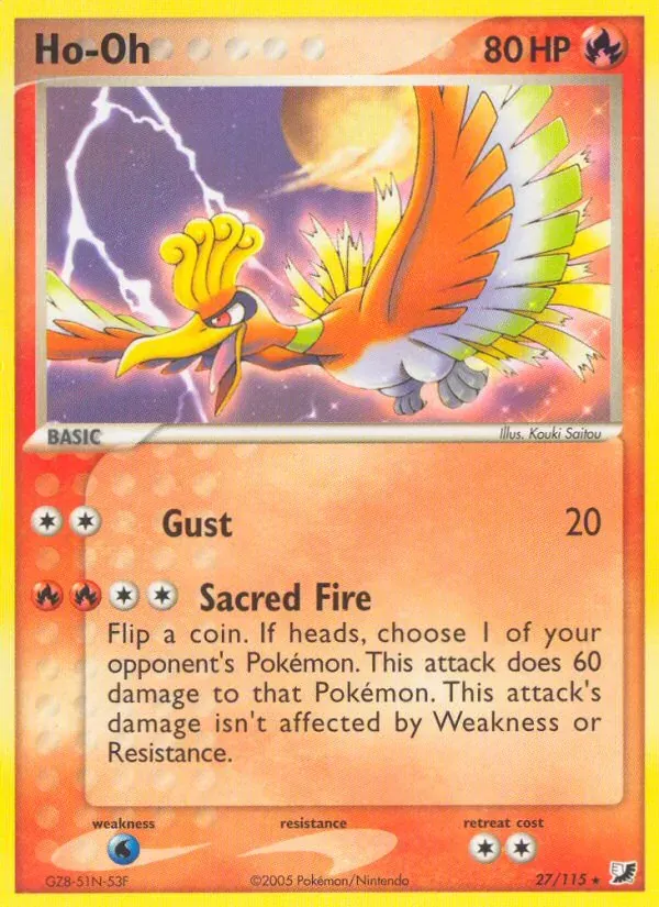 Ho-Oh 27/115 EX Forças Ocultas