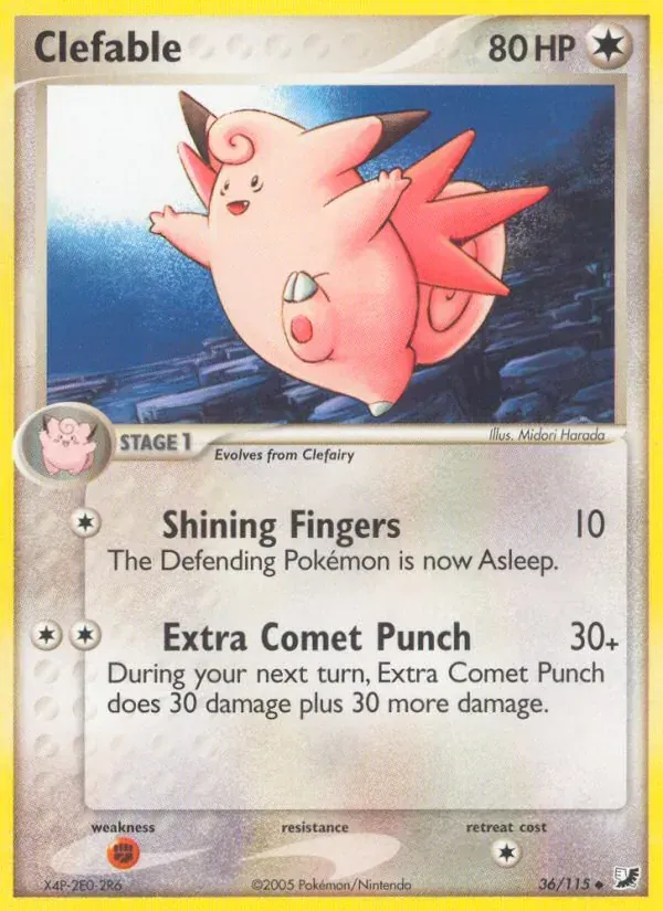 Clefable 36/115 EX Forças Ocultas