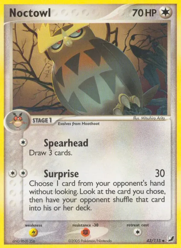 Noctowl 43/115 EX Forças Ocultas