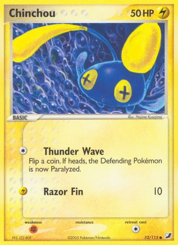 Chinchou 52/115 EX Forças Ocultas