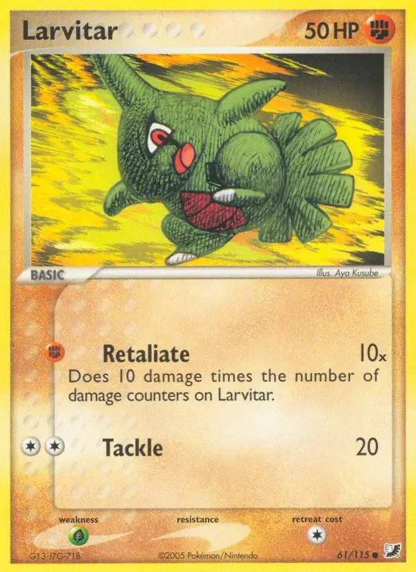 Larvitar 61/115 EX Forças Ocultas