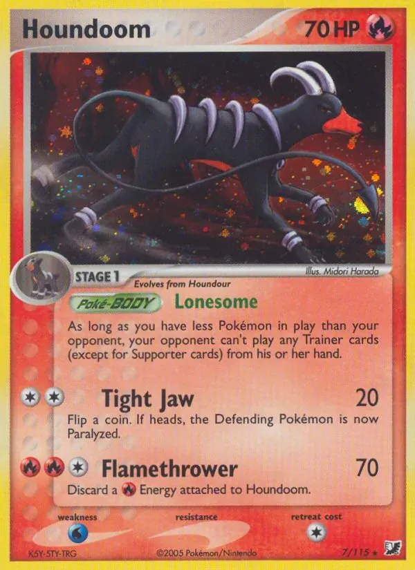 Houndoom 7/115 EX Forças Ocultas