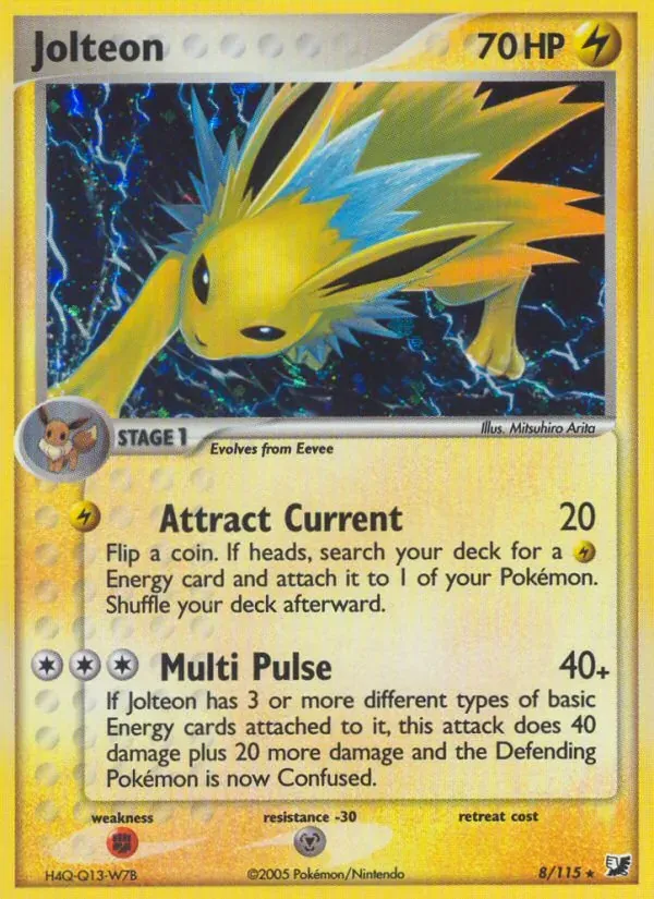 Jolteon 8/115 EX Forças Ocultas