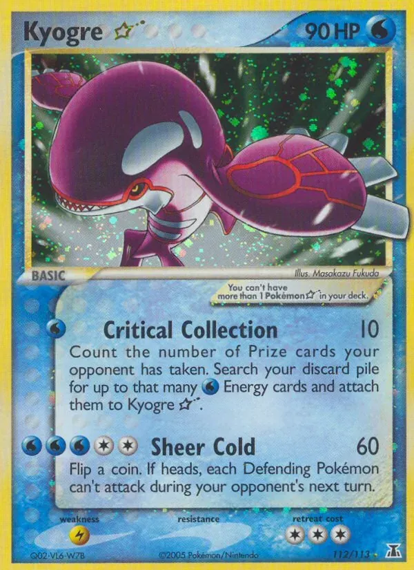 Kyogre Star 112/113 Delta Species