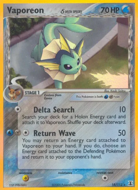 Vaporeon δ 18/113