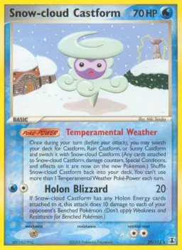 Snow-cloud Castform 29 Delta Species