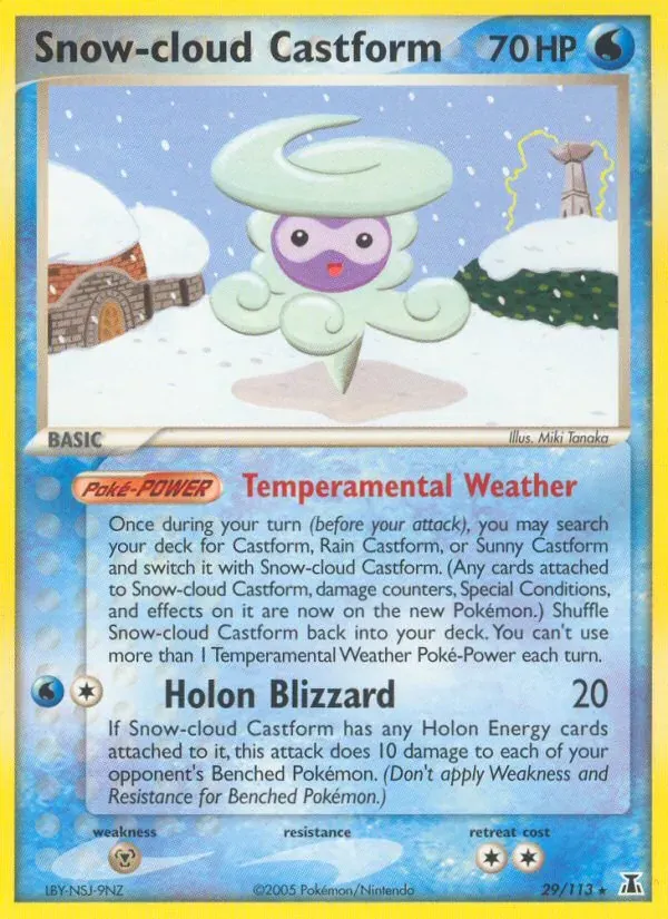 Snow-cloud Castform 29/113 Delta Species