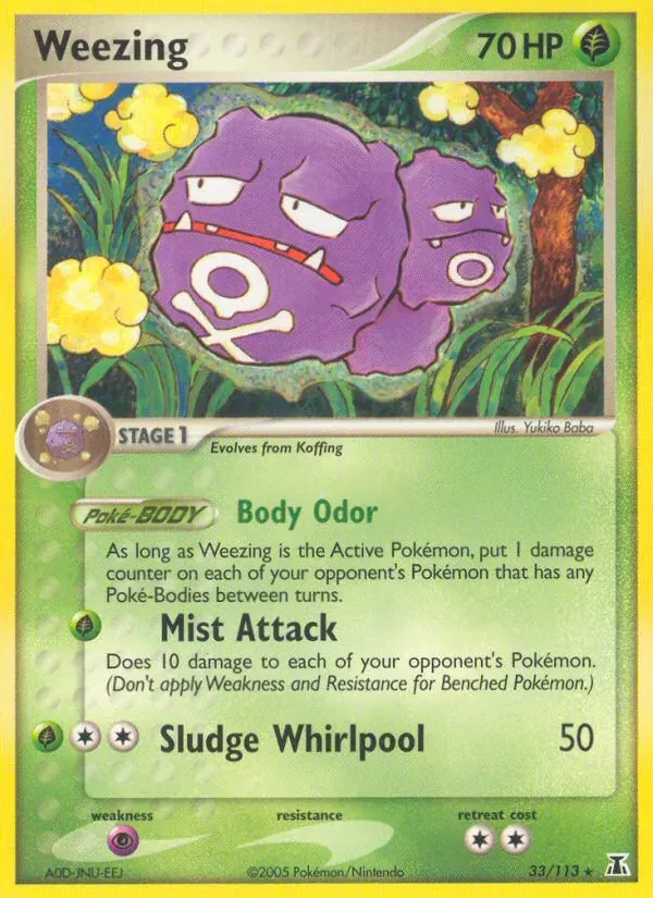 Weezing 33/113 Delta Species