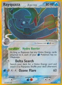 Rayquaza δ 16 Holon Phantoms