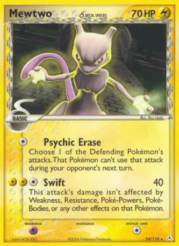 Mewtwo δ 24 Holon Phantoms