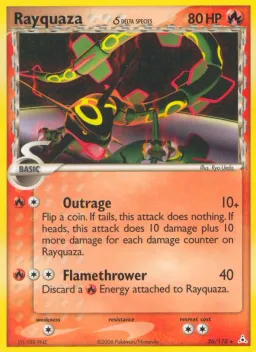 Rayquaza δ 26 Holon Phantoms
