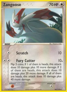 Zangoose 34 Holon Phantoms