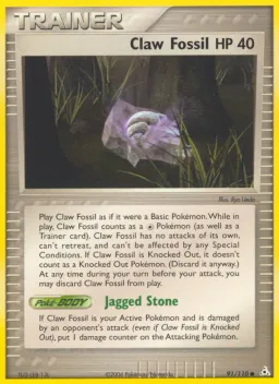 Claw Fossil 91 Holon Phantoms