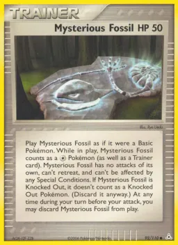 Mysterious Fossil 92 Holon Phantoms