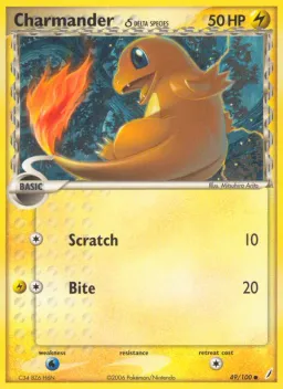 Charmander δ 49 Crystal Guardians