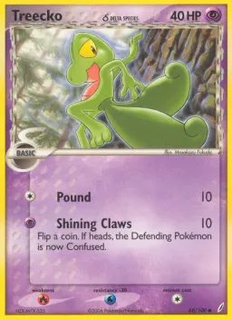 Treecko δ 68 Crystal Guardians