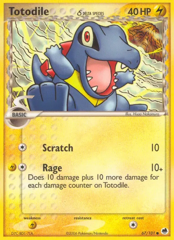 Totodile δ 67/101 Dragon Frontiers