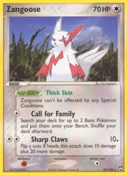 Zangoose 25 Power Keepers