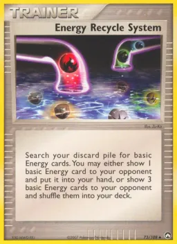 Energy Recycle System 73 Power Keepers