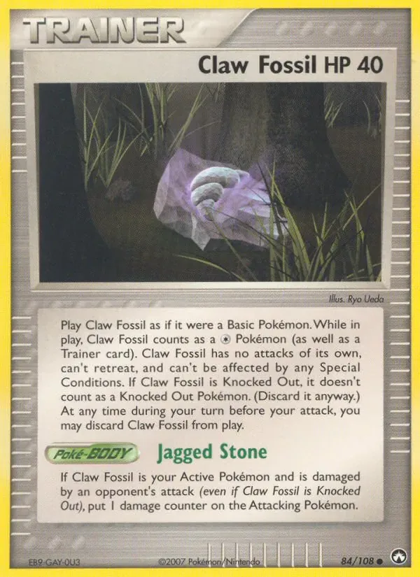 Claw Fossil 84/108 Power Keepers