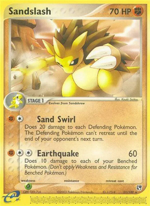 Sandslash 21/100 Sandstorm