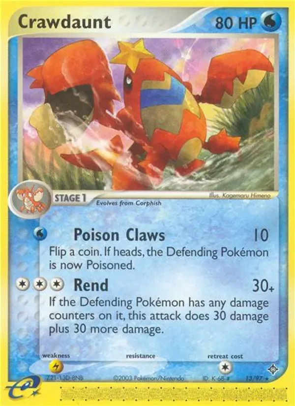 Crawdaunt 13/97 Dragon