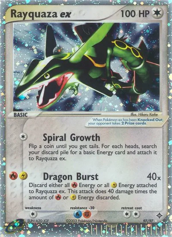 Rayquaza ex 97/97 Dragon