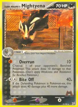 Team Magma's Mightyena 21 Team Magma vs Team Aqua