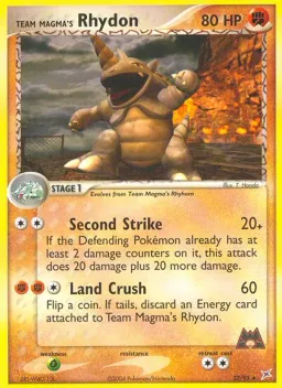 Team Magma's Rhydon 22 Team Magma vs Team Aqua