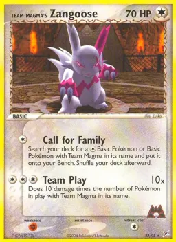 Team Magma's Zangoose 23 Team Magma vs Team Aqua