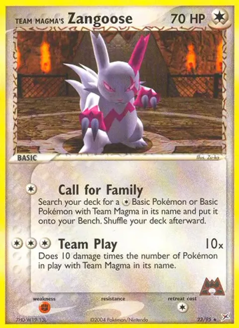 Team Magma's Zangoose 23/95