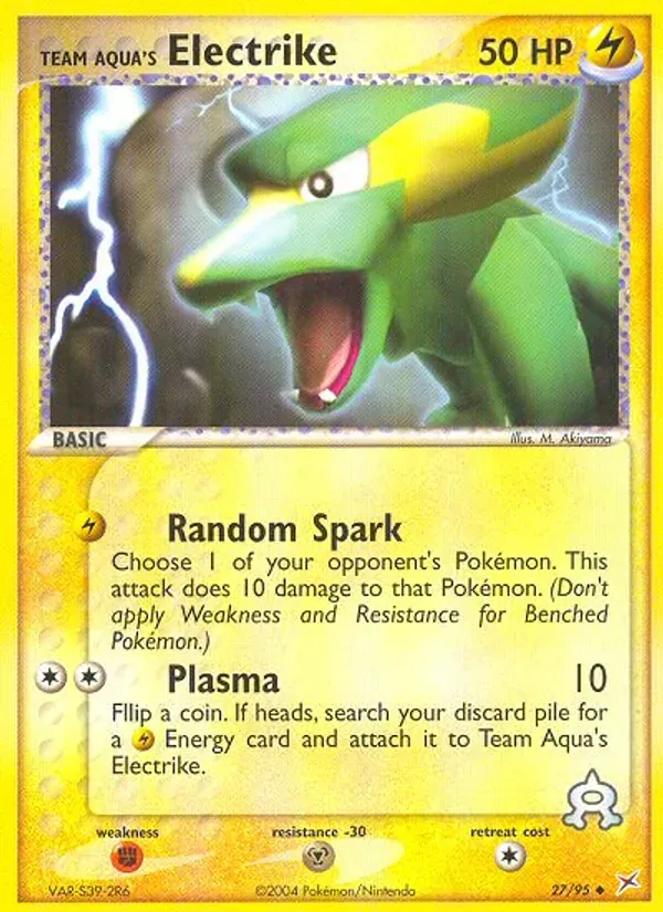 Team Aqua's Electrike 27/95 Team Magma vs Team Aqua