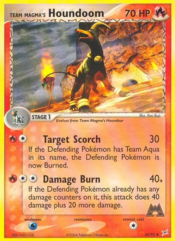 Team Magma's Houndoom 34/95 Team Magma vs Team Aqua