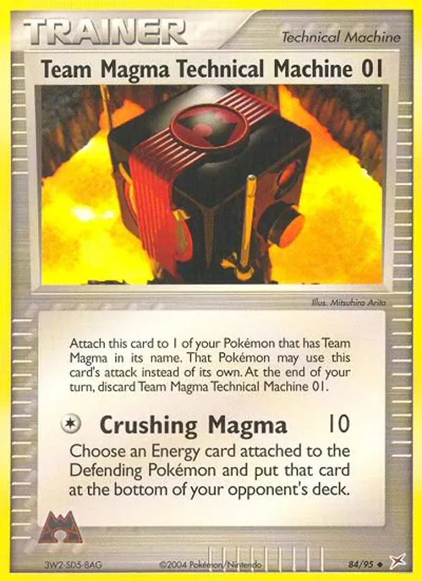 Team Magma Technical Machine 01 84/95 Team Magma vs Team Aqua