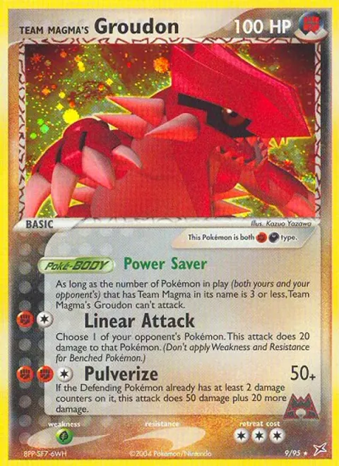 Team Magma's Groudon 9/95