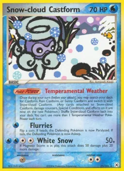 Snow-cloud Castform 25 Hidden Legends