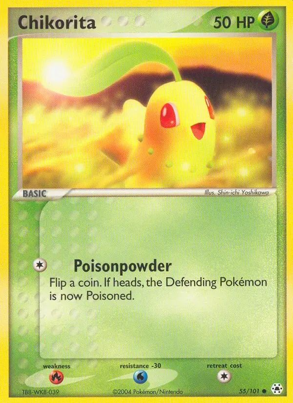 Chikorita 55/101 Hidden Legends