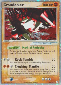 Groudon ex 93 Hidden Legends