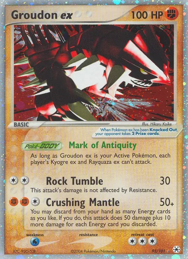 Groudon ex 93/101 Hidden Legends