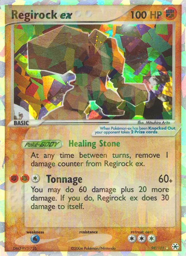 Regirock ex 98/101 Hidden Legends
