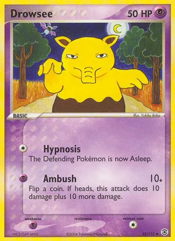 Drowzee 32/112 FireRed & LeafGreen
