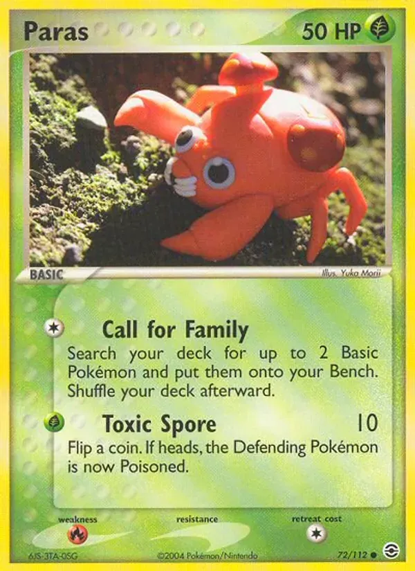 Paras 72/112 FireRed & LeafGreen