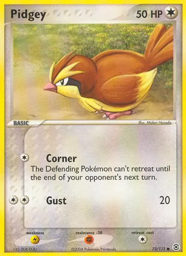 Pidgey 73/112 FireRed & LeafGreen