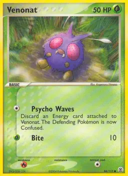 Venonat 84 FireRed & LeafGreen