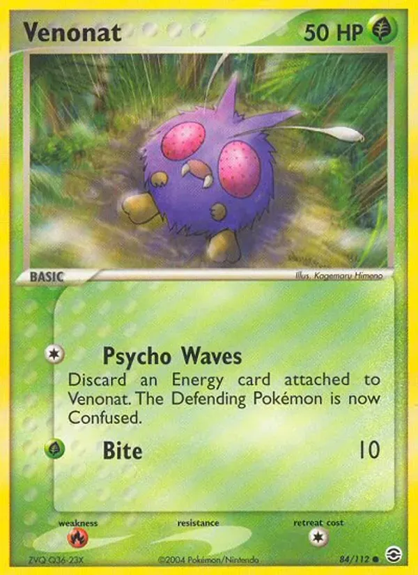 Venonat 84/112 FireRed & LeafGreen