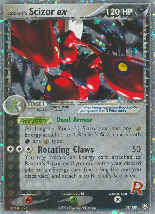Rocket's Scizor ex 101/109 EX O Retorno da Equipe Rocket
